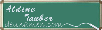 Aldine Tauber Visitenkarte